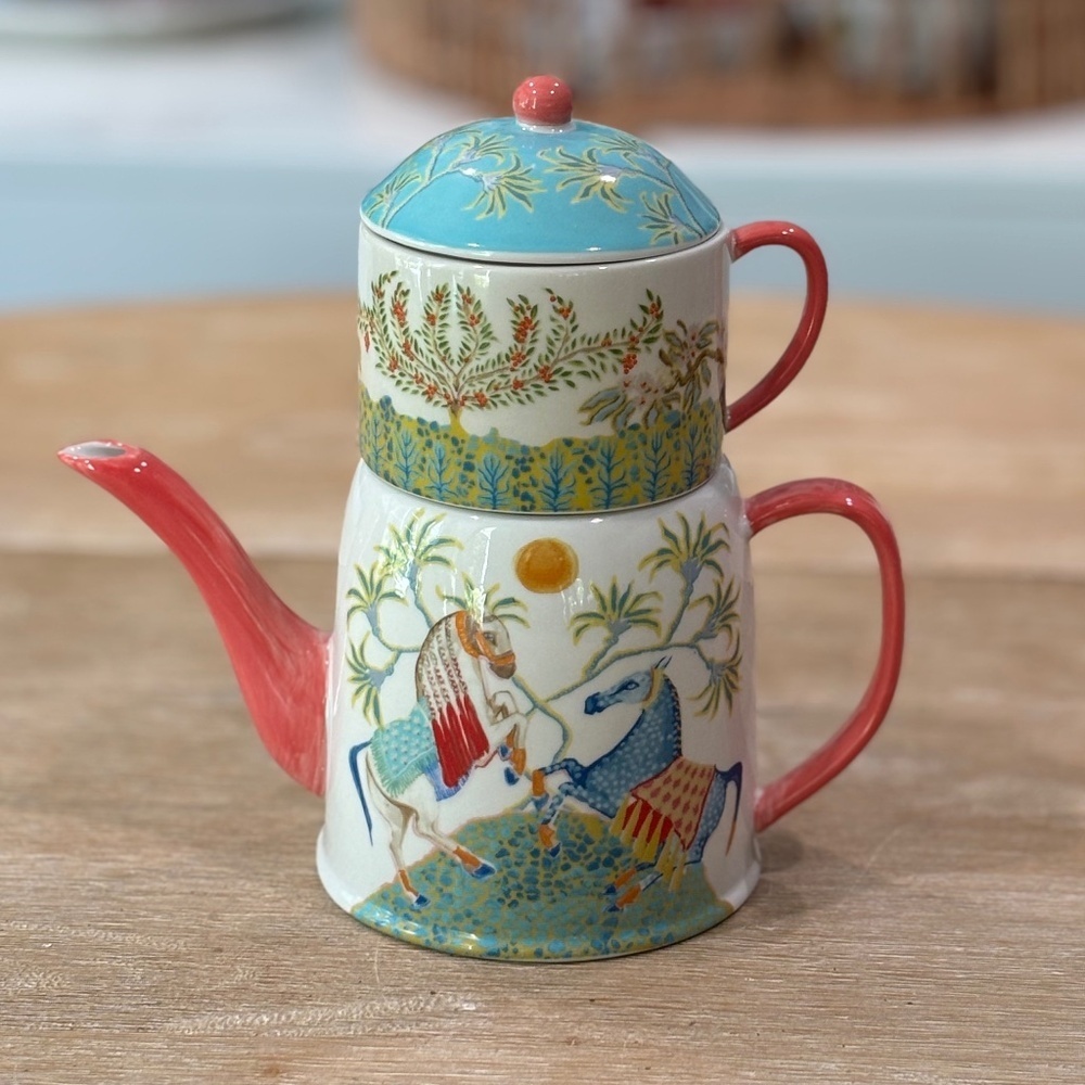 Anthropologie Paige Gemmel Eastern Animal Tea for One Set, Sold Out Collectible